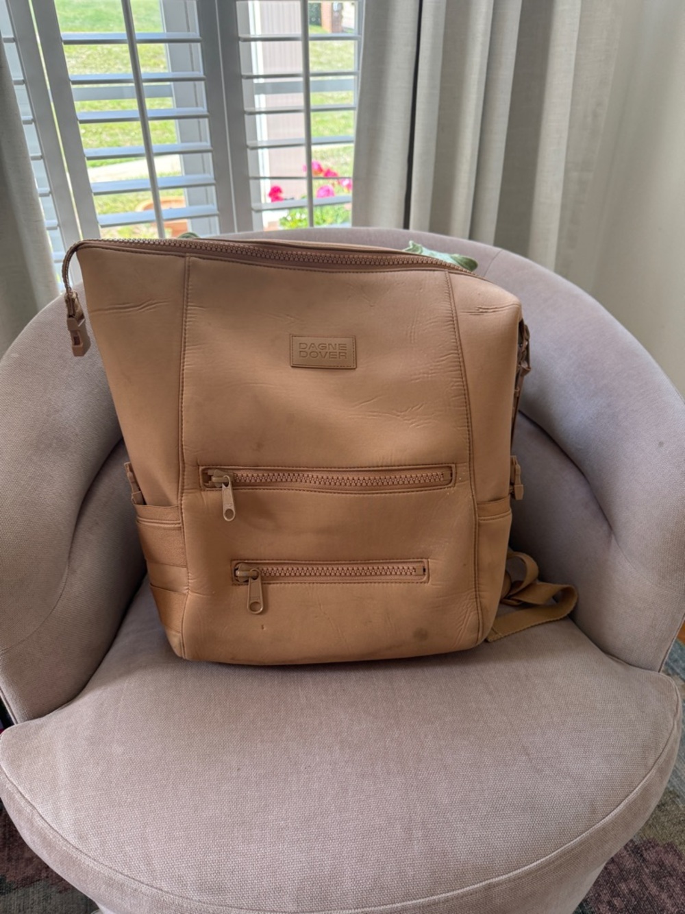 Dagne Dover Tan Indi Neoprene Diaper Bag
